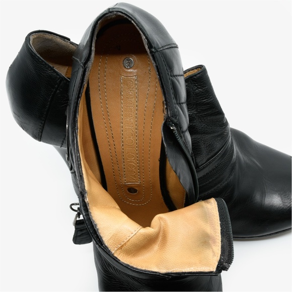 GIANMARCO LORENZI Leather Ankle Bootie Style Shoes US 9.5/EU 40 Made in Italy - Picture 6 of 16